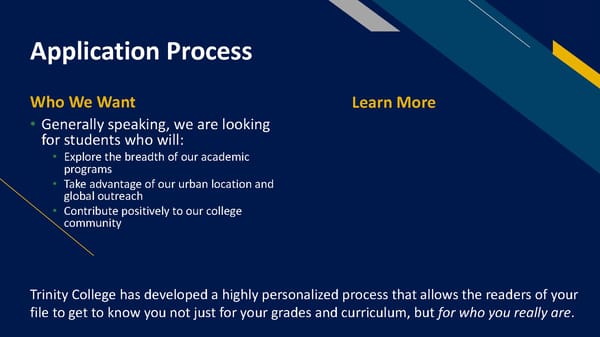 Trinity Admissions Presentation - Page 9