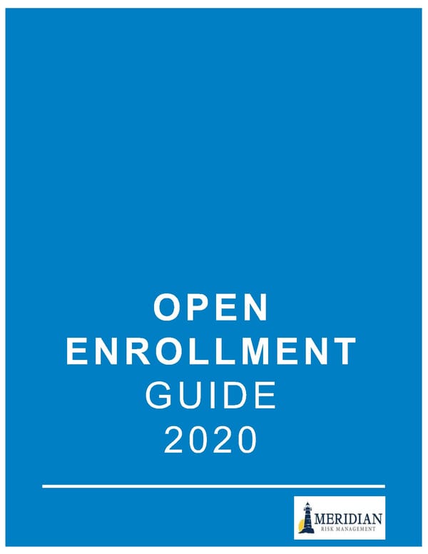MRM Open Enrollment Guide 2020 [COPY] - Page 1