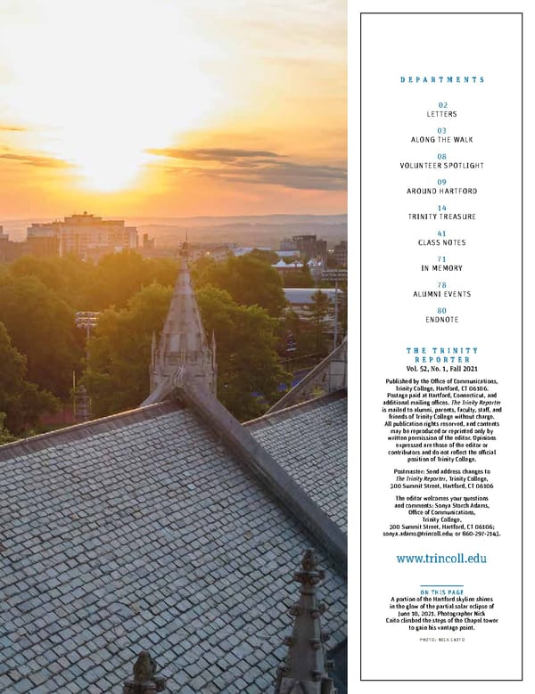 The Trinity Reporter, Fall 2021 - Page 3