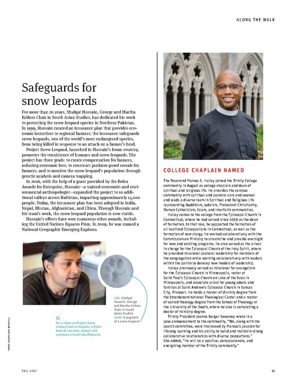 The Trinity Reporter, Fall 2021 - Page 15