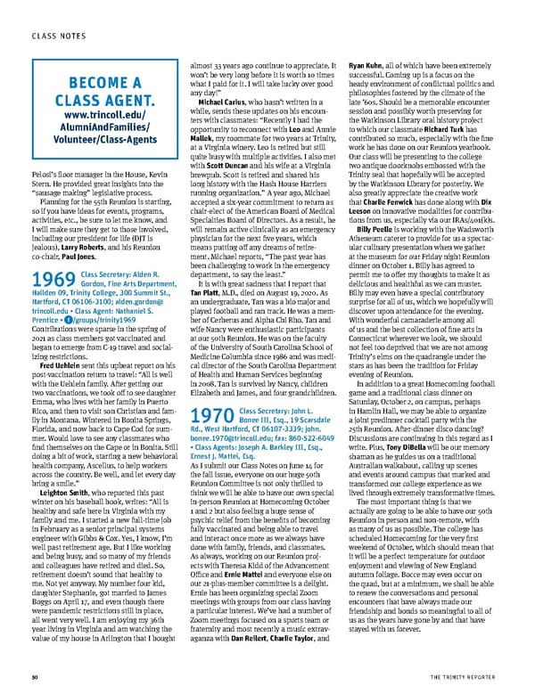 The Trinity Reporter, Fall 2021 - Page 52