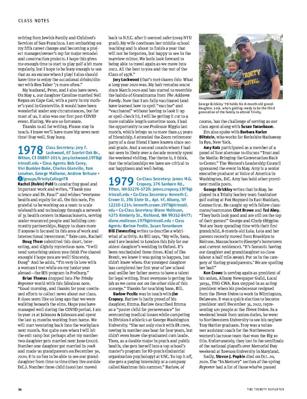 The Trinity Reporter, Fall 2021 - Page 56