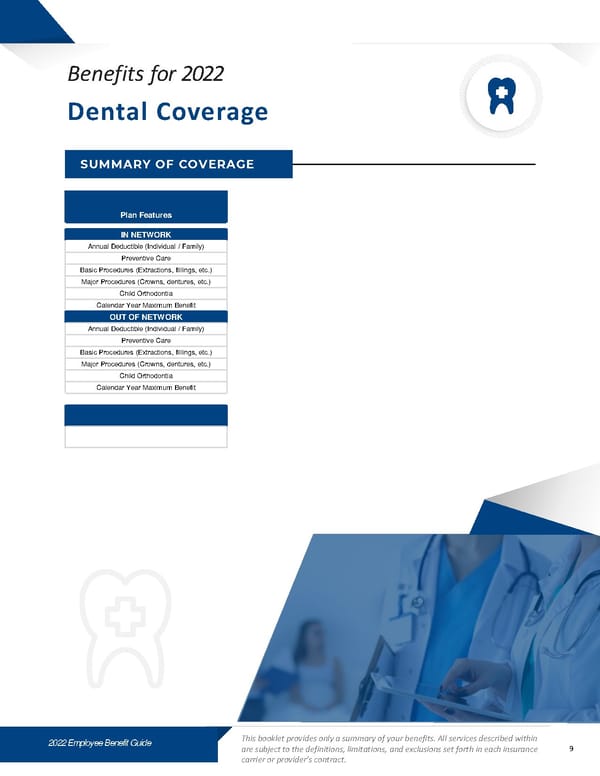 Benefits Guide - Contemporary Style Template - Page 9