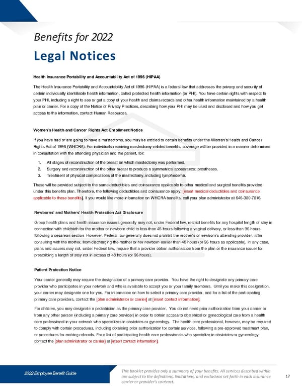 Benefits Guide - Contemporary Style Template - Page 17