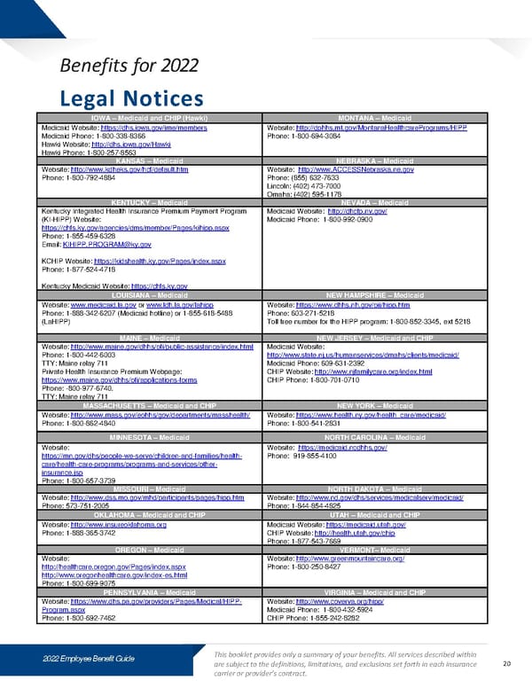 Benefits Guide - Contemporary Style Template - Page 20