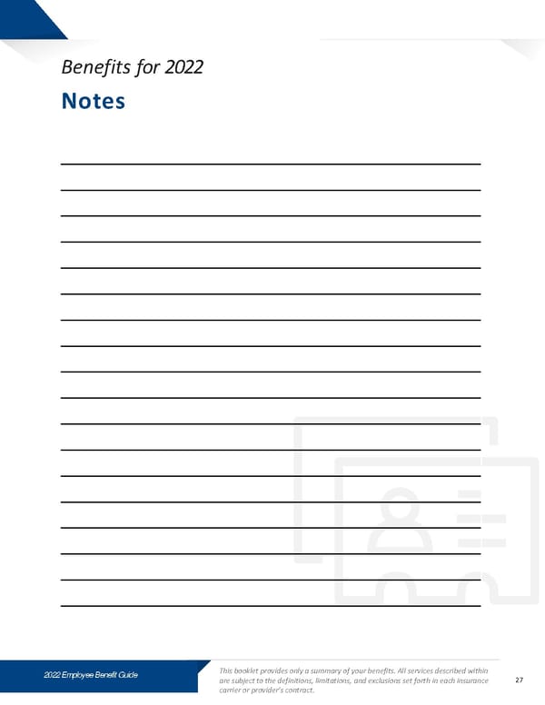 Benefits Guide - Contemporary Style Template - Page 27