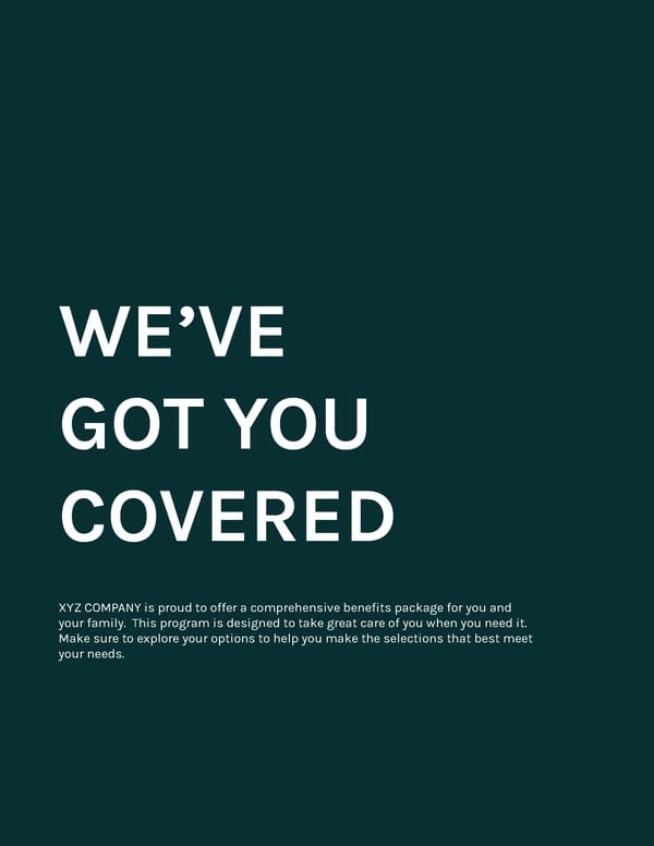 Benefits Guide Brochure - Page 2