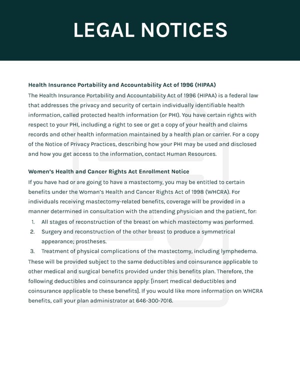Benefits Guide Brochure - Page 20