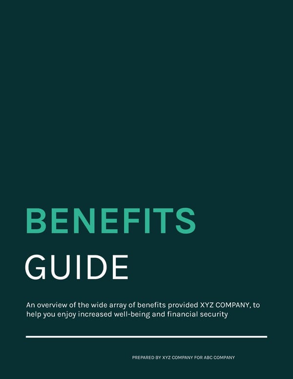 Benefits Guide Brochure - Page 21
